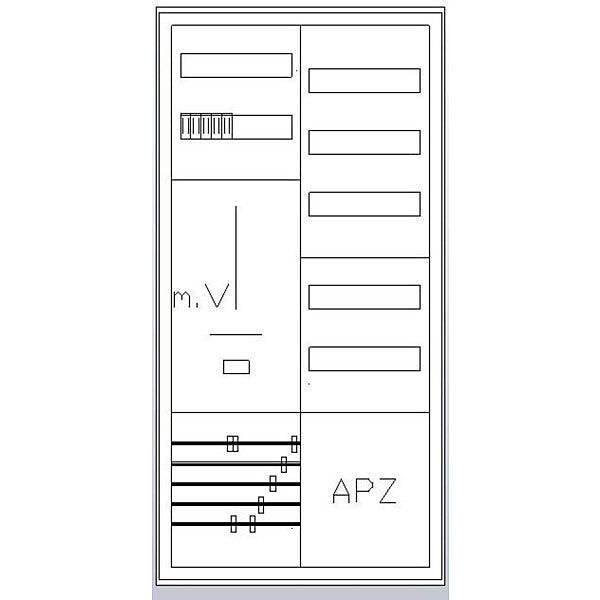 ABN Zählerschrank 1Z 1V 1APZ HLAK S27ZA110